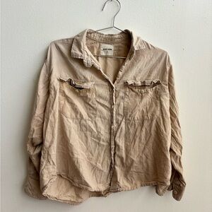 Rudy Jude faded ochre button down, size small